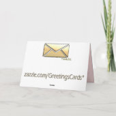 チアリーダーの写真フレーム カード (裏面)