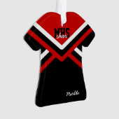 チアリーダーの均一アクリルのオーナメント オーナメント (正面)