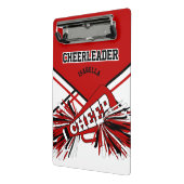 チアリーダーの場合 – 赤、黒、白 ミニクリップボード (アングル2)