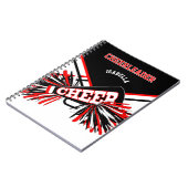 チアリーダーの場合 – 黒、白、赤 ノートブック (左側)