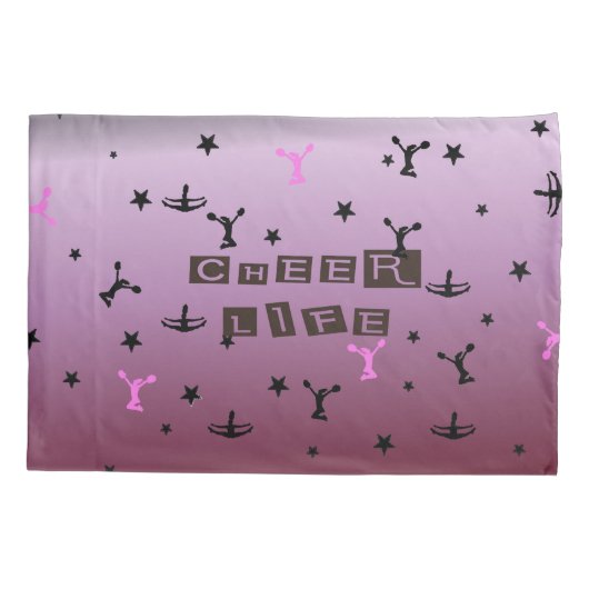 チアリーダーの女の子の枕パーソナライズされた箱 枕カバー (裏面)
