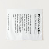 チアリーダーの定義、チアリーティングの装飾ギフト タペストリー (正面(横))