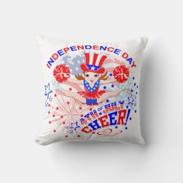チアリーダーの独立記念日7月4日応援 クッション