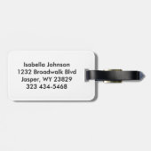 チアリーダーの装赤と白置 ラゲッジタグ (裏面横)