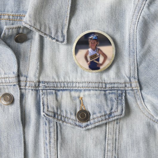 チアリーダーは写真を加えます 缶バッジ (インサイチュ)