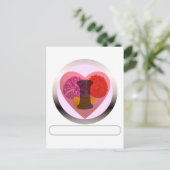 チアリーダーをするあなたの単語を加えて下さい ポストカード (スタンド正面)