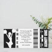 チアリーダーをするチケットの招待 招待状 (スタンド正面)