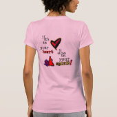 チアリーダーをする…スカートのちょうど浮気者 Tシャツ (裏面)