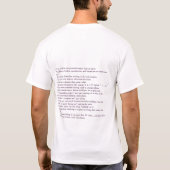 チアリーダーを時あなたは知っています。 Tシャツ (裏面)