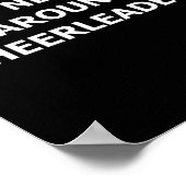 チアリーダーを見ると緊張する面白い格言 ポスター (角)