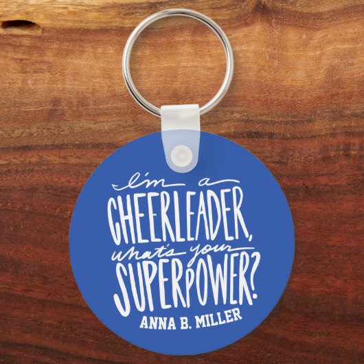 チアリーダーキーチェインおもしろい引用文 キーホルダー (正面)