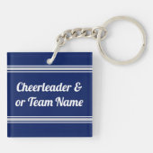 チアリーダーキーホルダーと色と文字 キーホルダー (裏面)