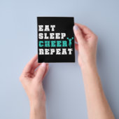 チアリーダーギフトダンス |かわいいチアリーティングデザイン チラシ (手)