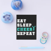 チアリーダーギフトダンス |かわいいチアリーティングデザイン チラシ (シングル)