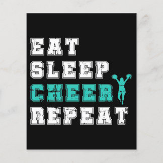 チアリーダーギフトダンス |かわいいチアリーティングデザイン チラシ