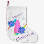 チアリーダークリスマスストッキング スモールクリスマスストッキング (正面)