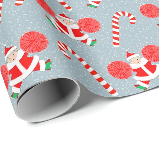 チアリーダークリスマスホリディギフト ラッピングペーパー (ロールコーナー)