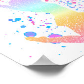 チアリーダーグラディエント高校または大学イベント ポスター (角)