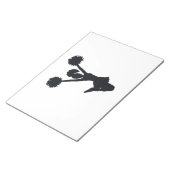 チアリーダーシルエット ノートパッド (アングル)