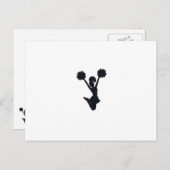 チアリーダーシルエット ポストカード (正面/裏面)