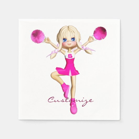 チアリーダーズ行く応援サンダー_コーブ スタンダードカクテルナプキン (正面)