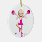 チアリーダーズ行く応援サンダー_コーブ セラミックオーナメント (右)