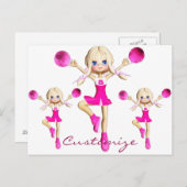 チアリーダーズ行く応援サンダー_コーブ ポストカード (正面/裏面)