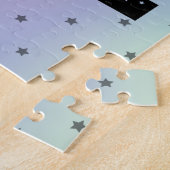 チアリーダータイポグラフィかわいいグラデーショングラデーショントレンディー ジグソーパズル (側面)