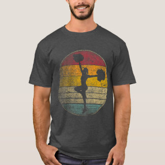 チアリーダーチアリーティングヴィンテージ 動揺して Tシャツ