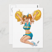 チアリーダーチアリーティングAl Rioがカスタマイズ ポストカード (正面/裏面)