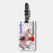 チアリーダーバッグラベル ラゲッジタグ (正面縦)