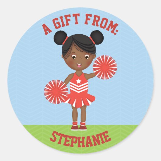 チアリーダーパーティー ラウンドシール (正面)