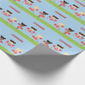 チアリーダーパーティー ラッピングペーパー (角)