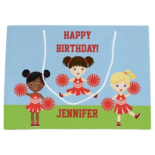 チアリーダーパーティー ラージペーパーバッグ (正面)