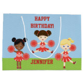 チアリーダーパーティー ラージペーパーバッグ (裏面)