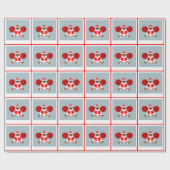 チアリーダーホリデーギフトラッピング紙 ラッピングペーパー (フラット)