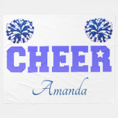 チアリーダーポンポン応援フリースブランケット フリースブランケット (正面(横))