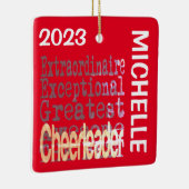 チアリーダー並外カスタム線 セラミックオーナメント (右)