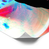 チアリーダー付き円形カラーバースト ポスター (角)