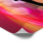 チアリーダー付き虹（淡色） ポスター (角)