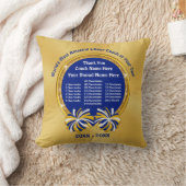 チアリーダー全員、コーチに感謝の意を表する応援 クッション (ブランケット)