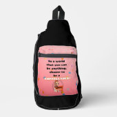 チアリーダー化粧袋 スリングバッグ (正面)