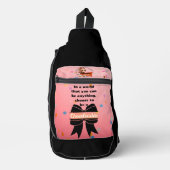 チアリーダー化粧袋 スリングバッグ (正面)