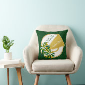 チアリーダー向けの緑と金ゴールド応援の贈り物、コーチ クッション (椅子)