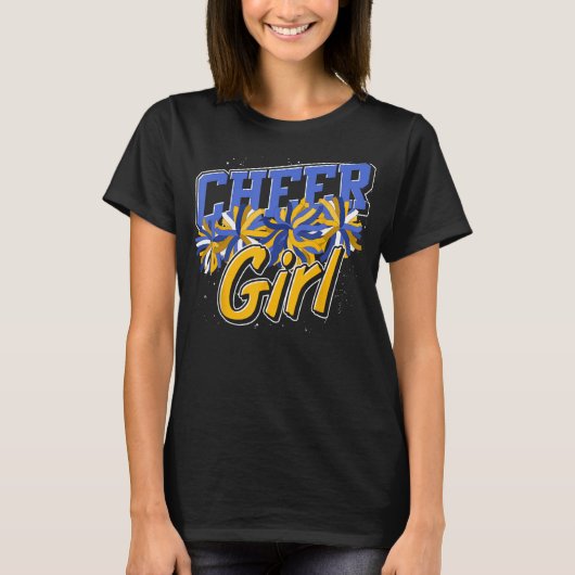 チアリーダー女性応援練習女の子応援Ch Tシャツ (正面)