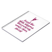 チアリーダー引用文 ノートブック (左側)