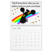 チアリーダー感動的引用文カレンダー カレンダー (1月 2026)