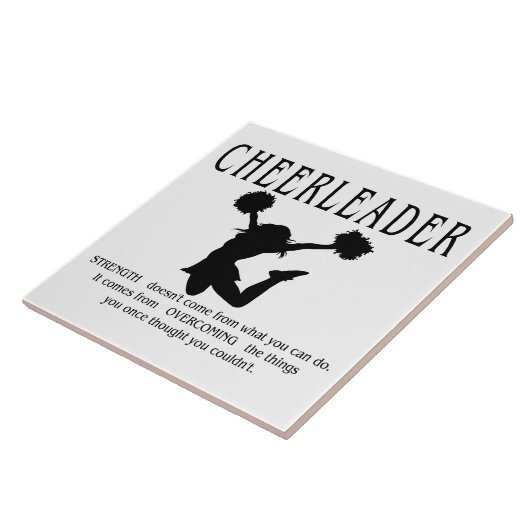 チアリーダー感動的引用文 タイル (側面)