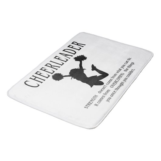 チアリーダー感動的引用文 バスマット (アングル)