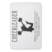 チアリーダー感動的引用文 バスマット (正面縦)